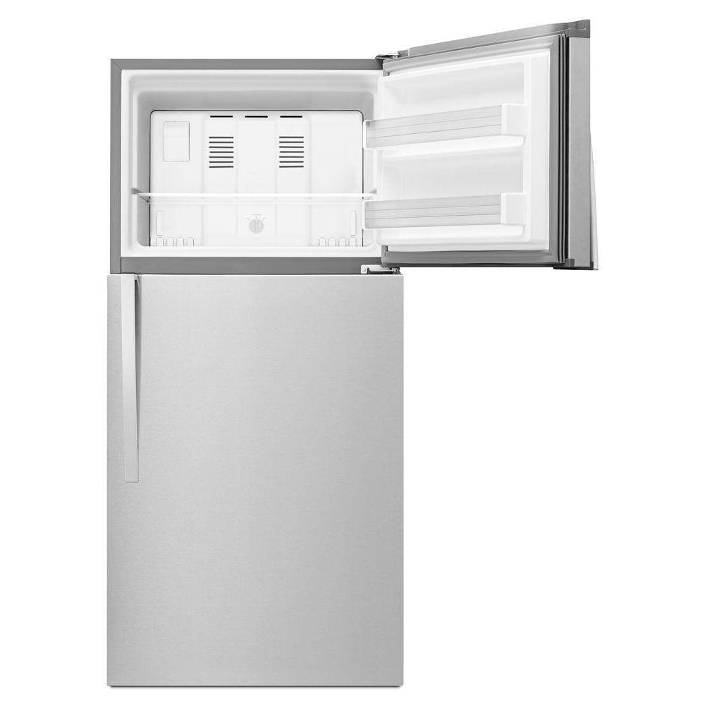 Whirlpool 19.2 cu. ft. Top Freezer Refrigerator in Monochromatic Stainless Steel WRT519SZDM