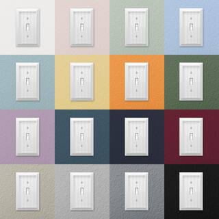 Hampton Bay Cottage 1 Gang Toggle Composite Wall Plate - White 279TWHB