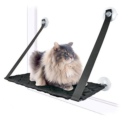 Nayeco Cat Hammock with Suction Cup Black (Cats ， Bedding ， Hammocks)