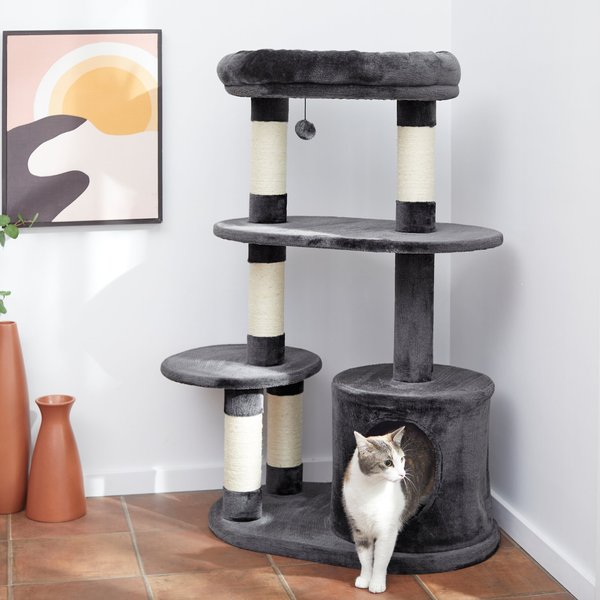 Frisco 48.25-in Heavy Duty Faux Fur Cat Tree and Condo