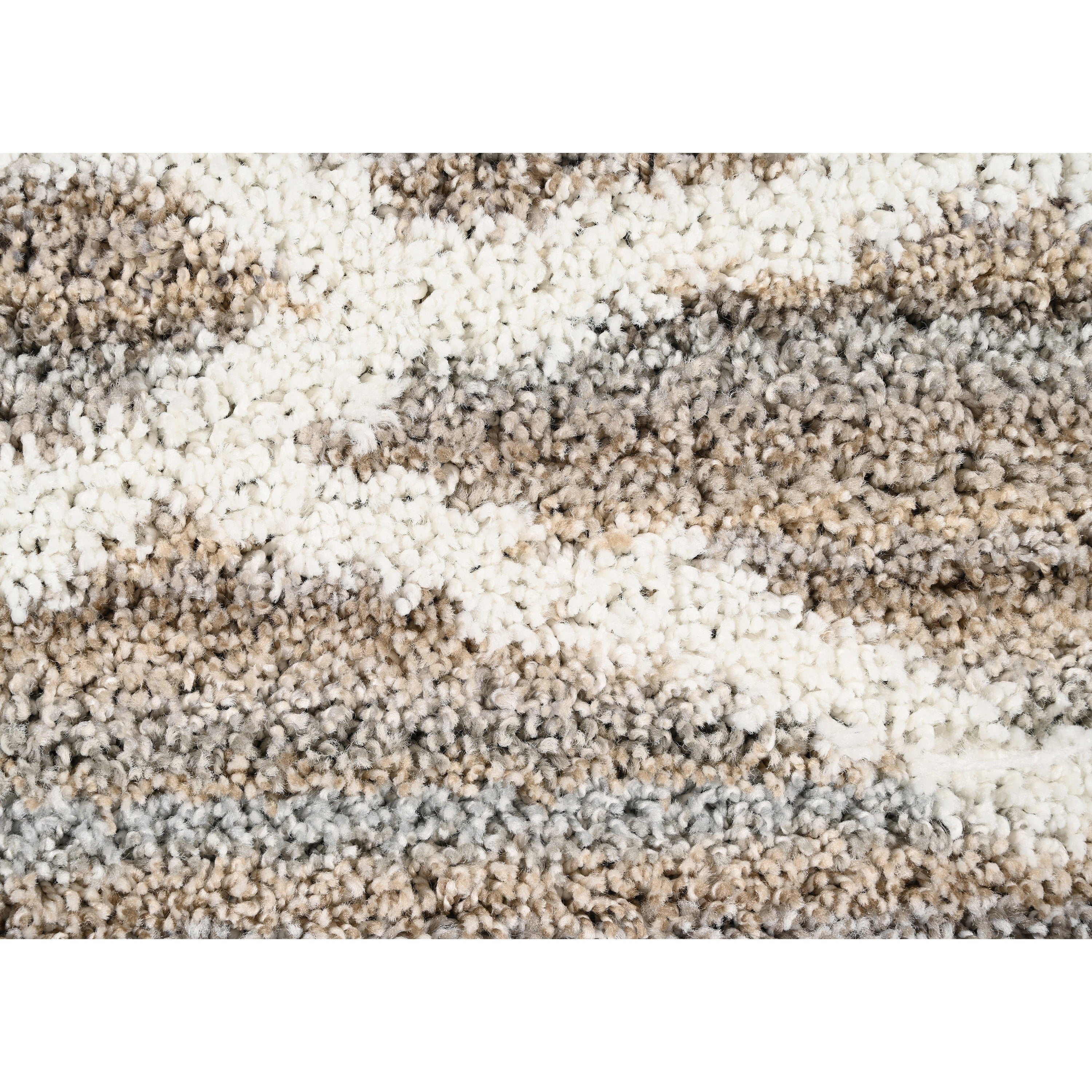 Mainstays Diamond Stripe 5 ft. x 7 ft. Area Rug Earth Tone/White