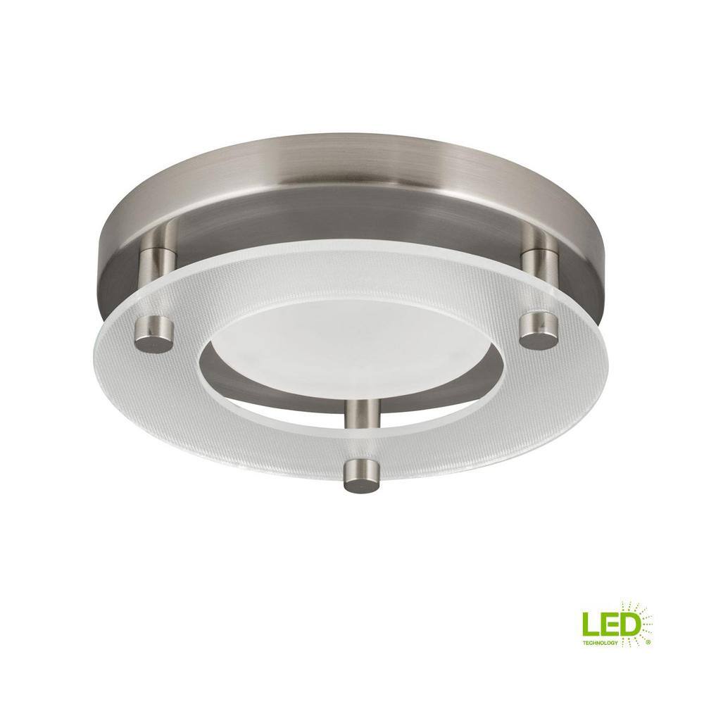 Progress Lighting 5.5 in. Flush Mount Collection 10.5-Watt Brushed Nickel Integrated LED Flush Mount P8247-09-30K