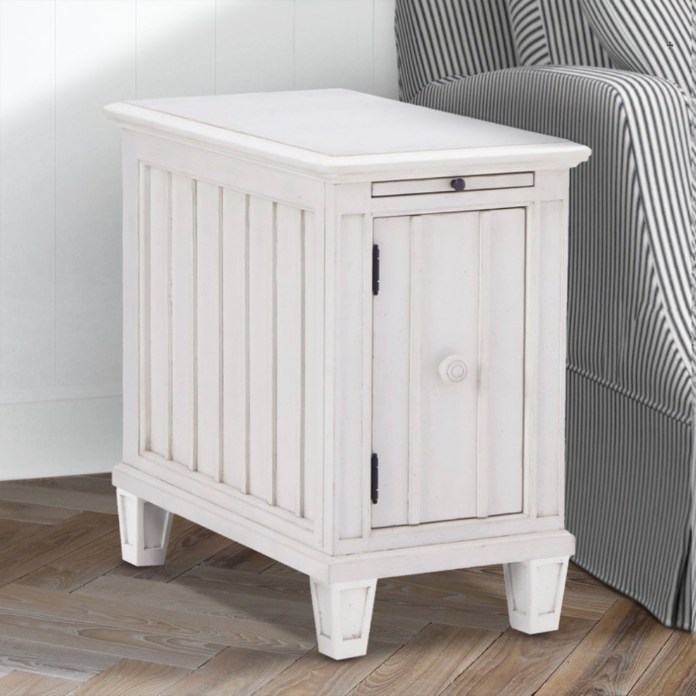 Cane Bay Chairside Table   Farmhouse   Side Tables And End Tables   by Sideboards and Things  Houzz