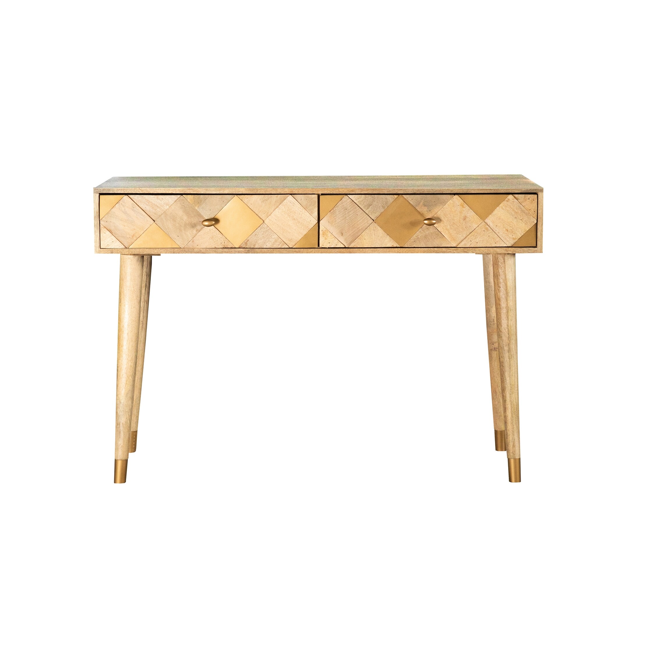 Austin Natural Rectangular Storage Console Table