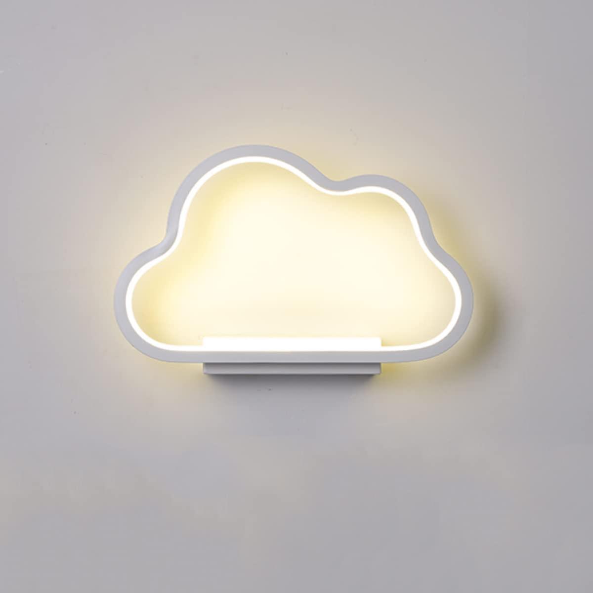 20w Led Indoor Wall Light，cloud Shape，dimmable Tricolor，ra85(white)