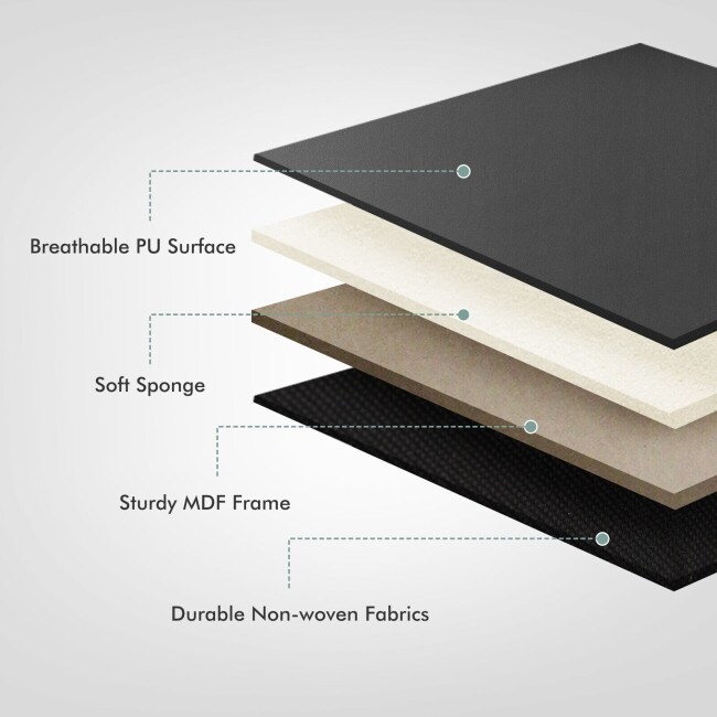 PU Leather Wall mounted Upholstered Headboard   35\