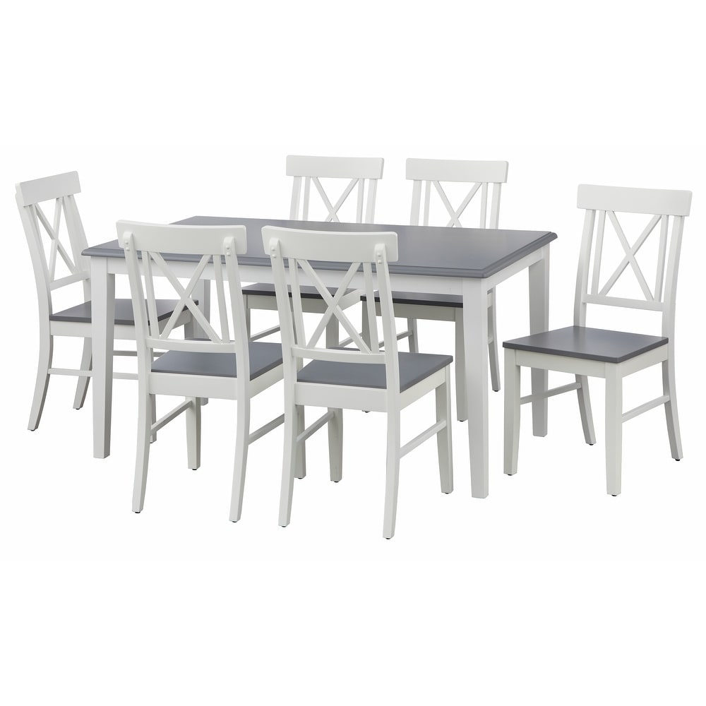 Simple Living Eugenia 7 piece Farmhouse Dining Set