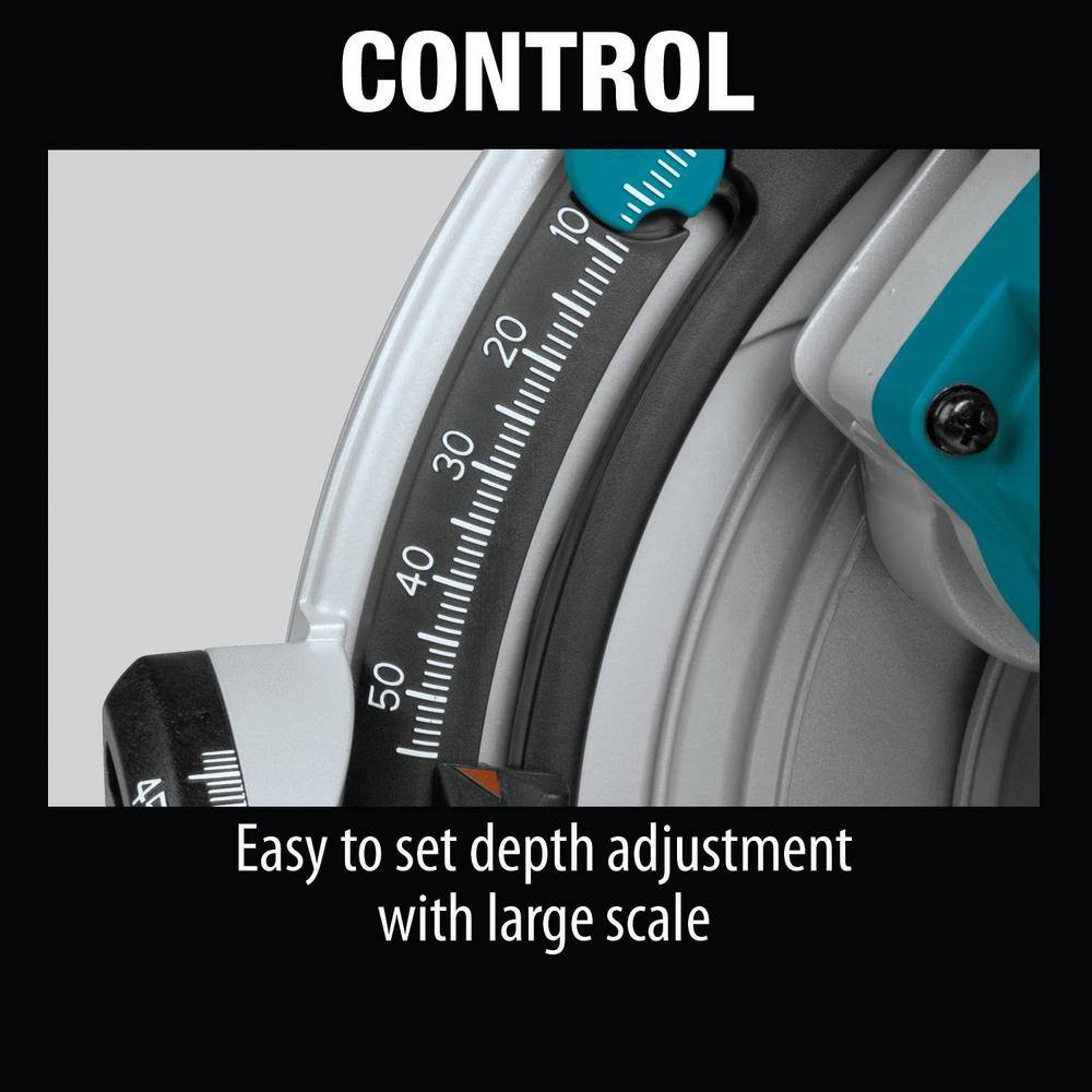 Makita 18V X2 LXT (36V) Brushless 6-12 in. Plunge Circular Saw with Bonus 6-12 in. 56T Carbide-Tipped Saw Blade XPS01Z-B-57342