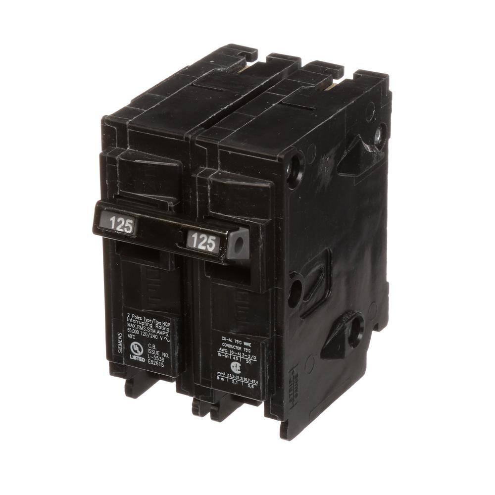 Siemens 125 Amp 2-Pole HQP 65 kA Circuit Breaker Q2125HH