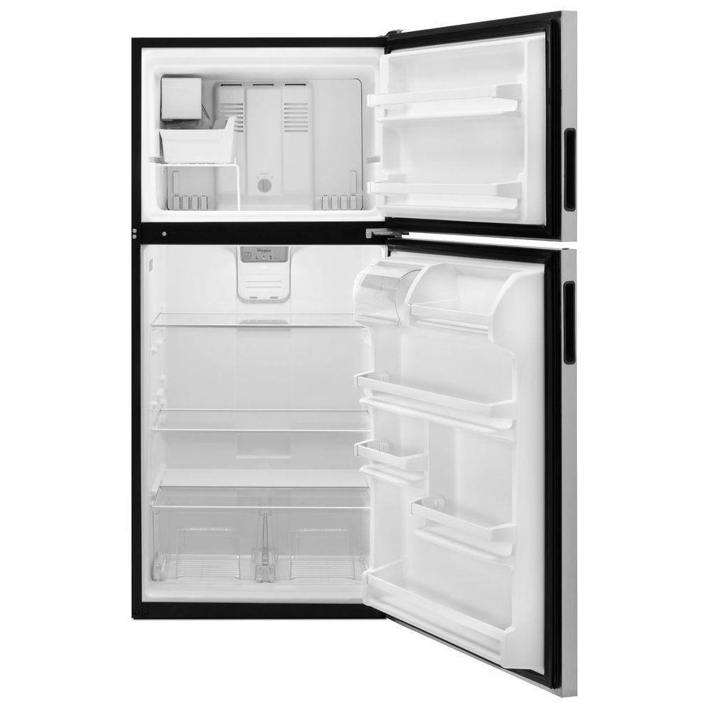 Whirlpool 18.2 cu. ft. Top Freezer Refrigerator in Stainless Steel WRT348FMES