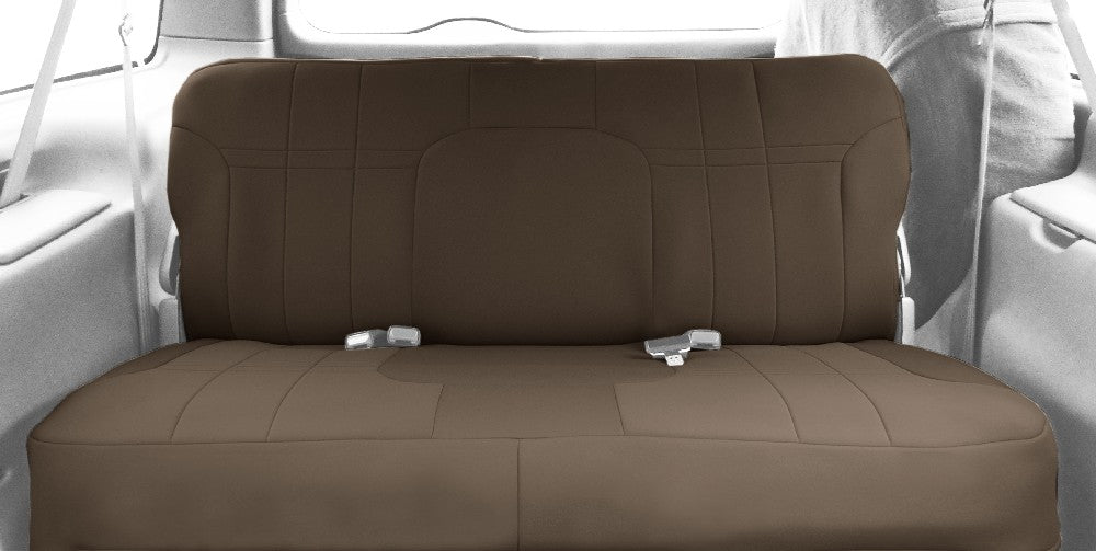 CalTrend Rear Neo Seat Covers for 2016-2020 Honda Civic - HD205-06NA Beige Insert and Trim