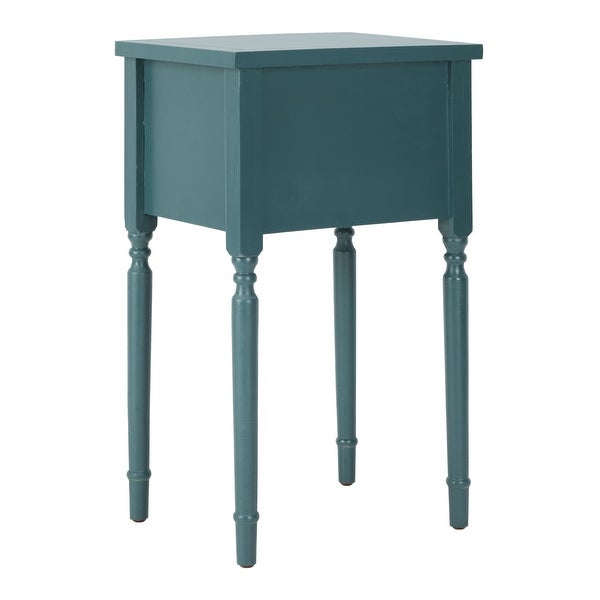 SAFAVIEH Marilyn Teal Storage End Table - 18.1