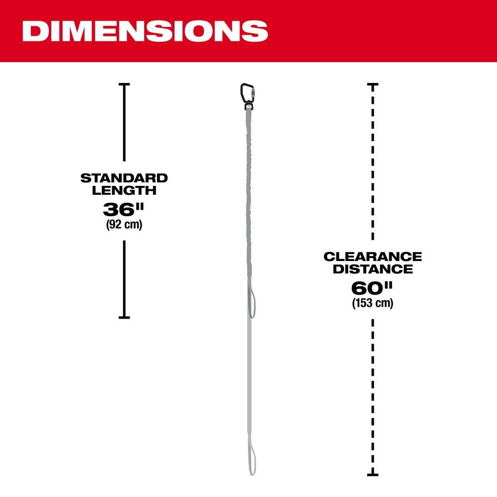 Milwaukee 35 Lb. Locking Tool Lanyard 48-22-8850 from Milwaukee