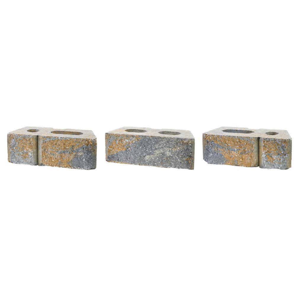 Pavestone RockWall Large 6 in. x 17.5 in. x 7 in. Yukon Concrete Retaining Wall Block 79850