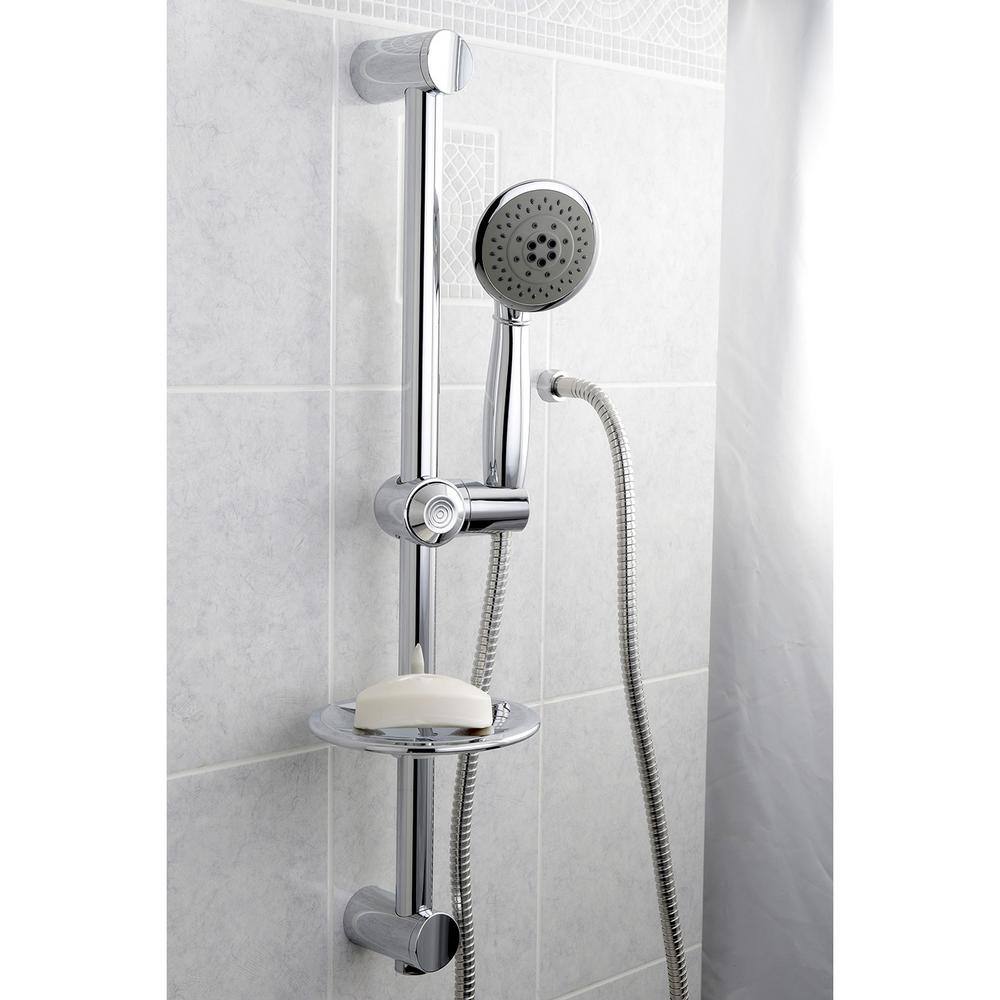 Kingston Brass 24 in. 5-Spray Slide Bar Hand Shower in Chrome YKX2522SBB