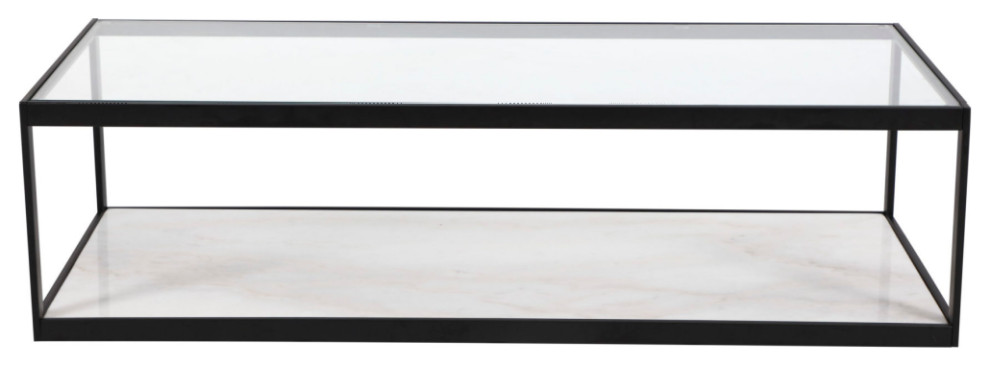 Rectangular White Marble Coffee Table  Liang  ampEimil Tamon   Industrial   Coffee Tables   by Oroa   Distinctive Furniture  Houzz