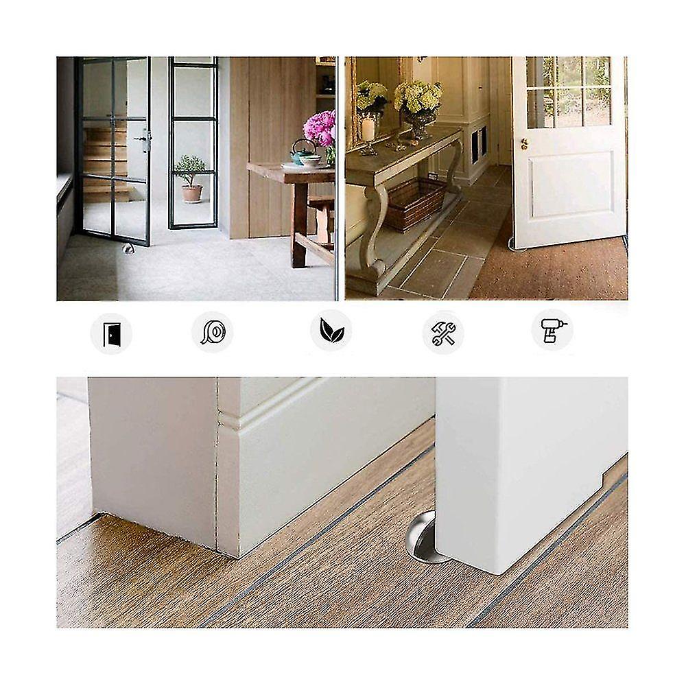 Self Adhesive Door Stops For All Hard Floors Protect Walls And Furniture Anti-bump