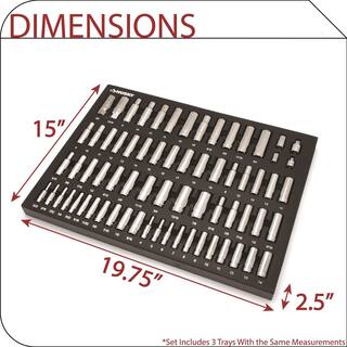 Husky Mechanics Tool Set in EVA Trays (290-Piece) H290MTSEVA