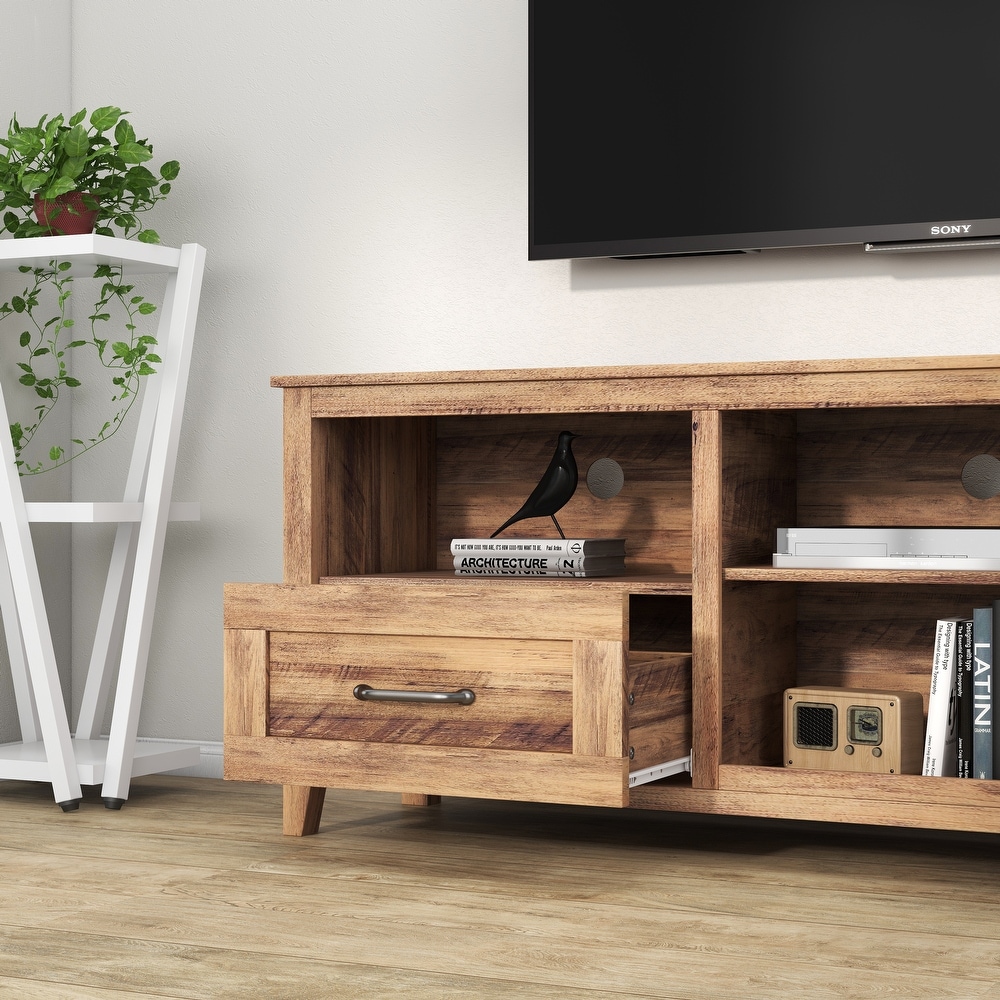 TV Stand with Ample Storage Space and 2 Drawers