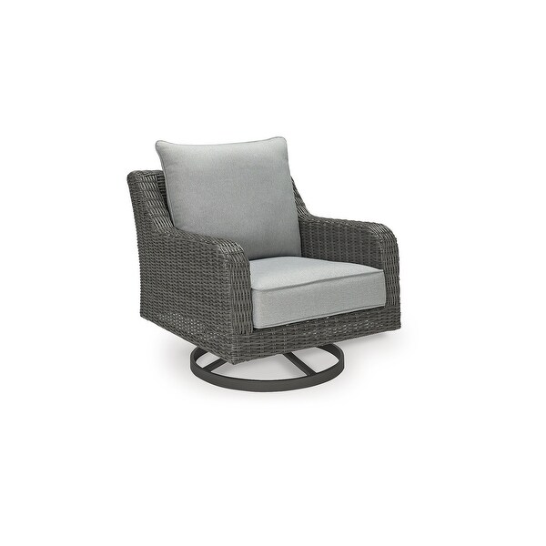 Signature Design by Ashley Elite Park Gray Outdoor Sofa，Lounge Chairs and Cocktail Table