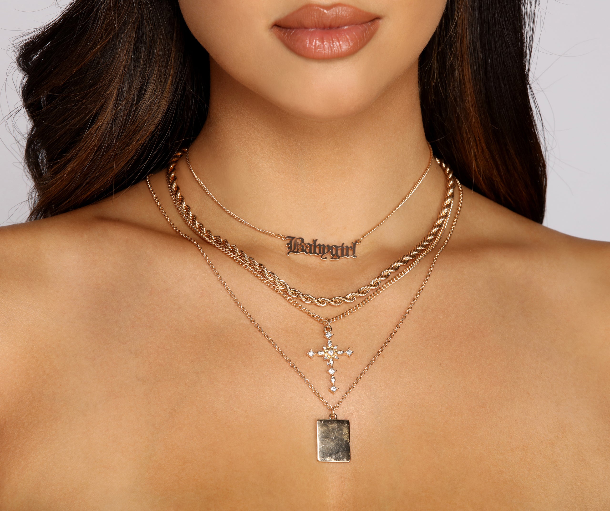 Glam Trendsetter Four-Pack Necklace Set