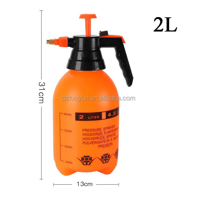 TUOYUN wholesale plastic 2l garden high pressure sprayer  bottle