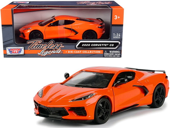 Motormax 2020 Chevrolet Corvette C8 Stingray Orang...