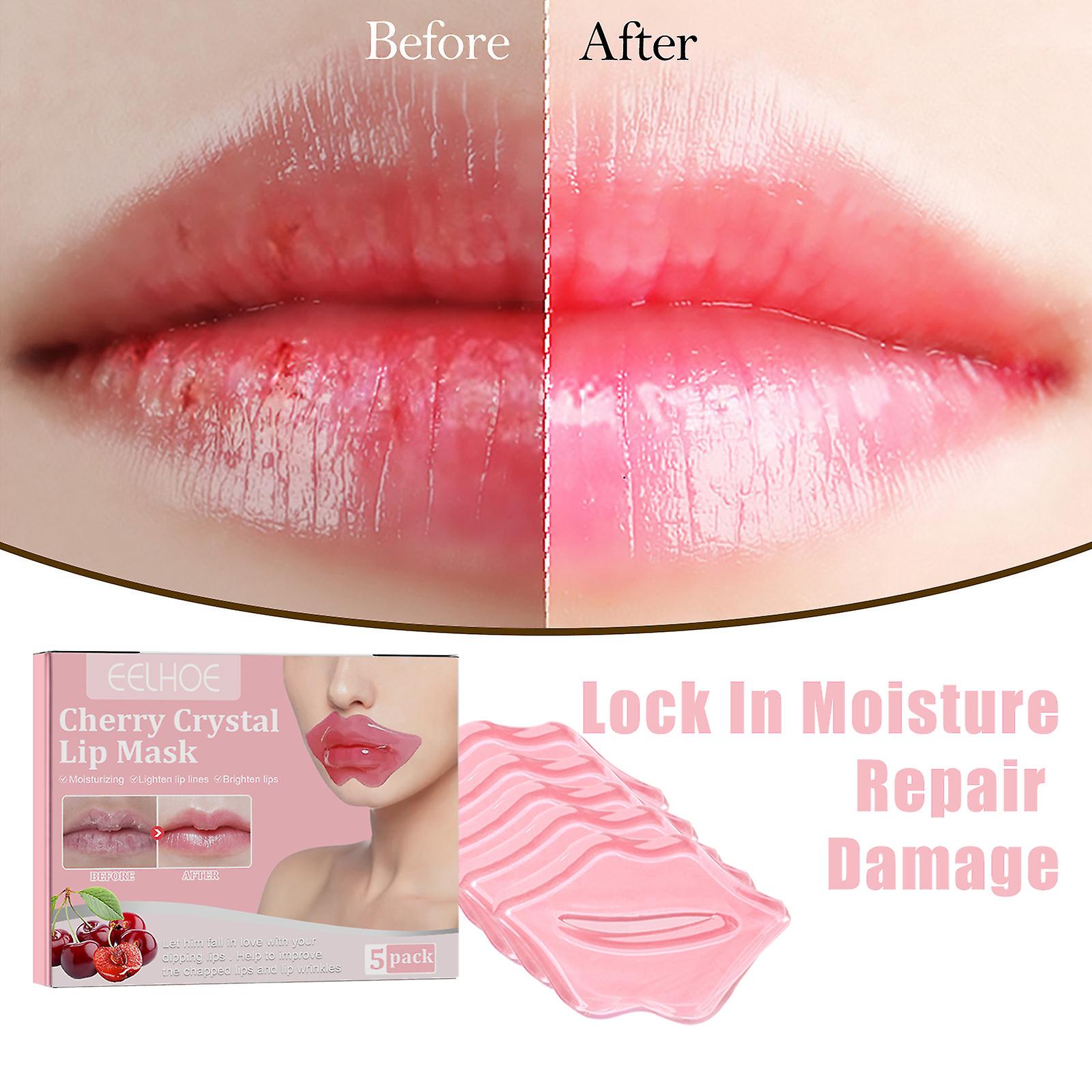 Cherry Crystal Lip Mask Moisturizes Moisturizes Repairs Lips Exfoliates Dead Skin Non-greasy And Lightens Lip Lines