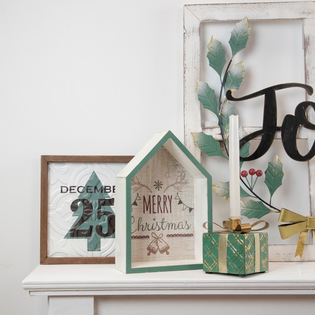 Framed December 25 Christmas Wall Sign