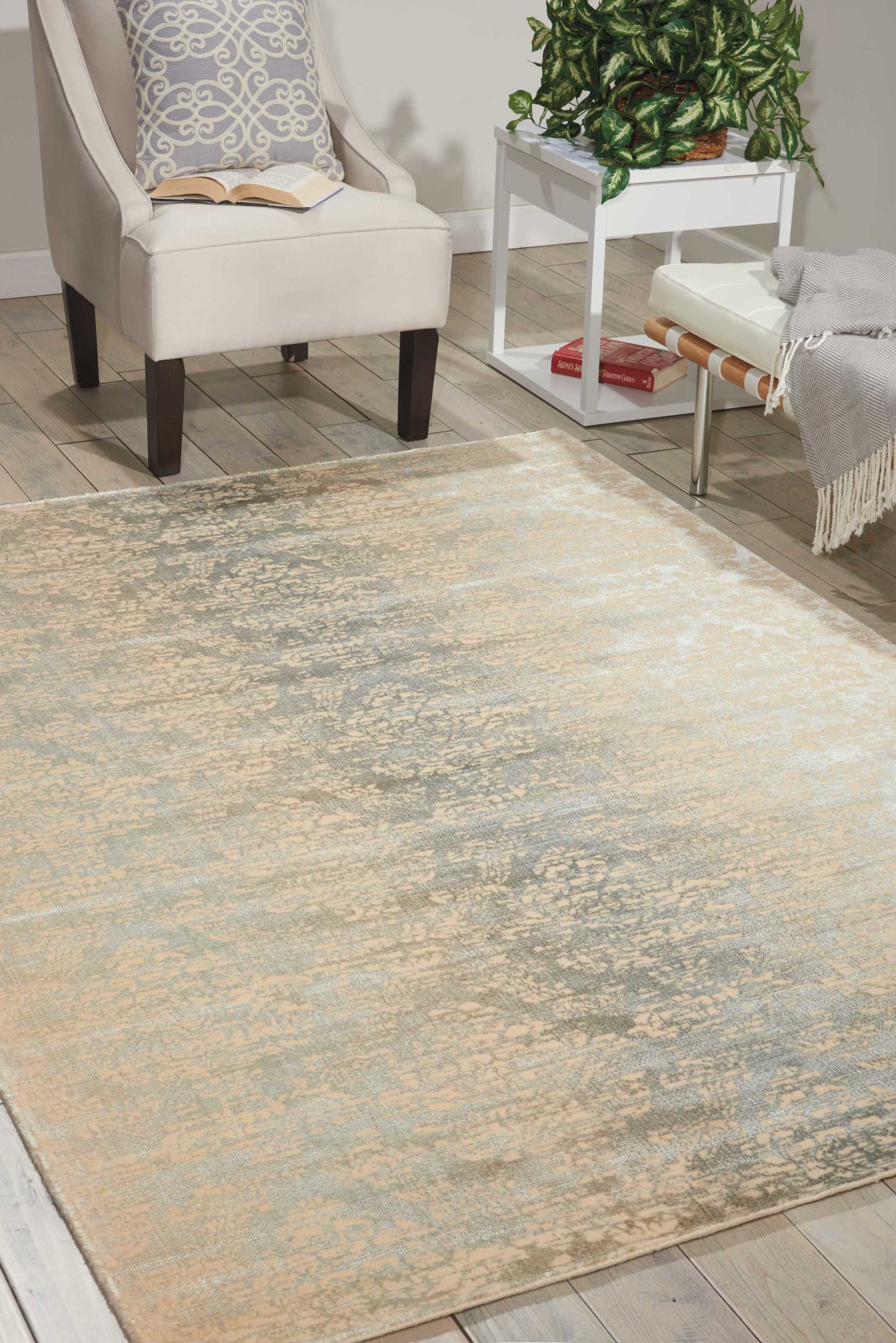 Luminance Hand Loomed Sea Mist Rug