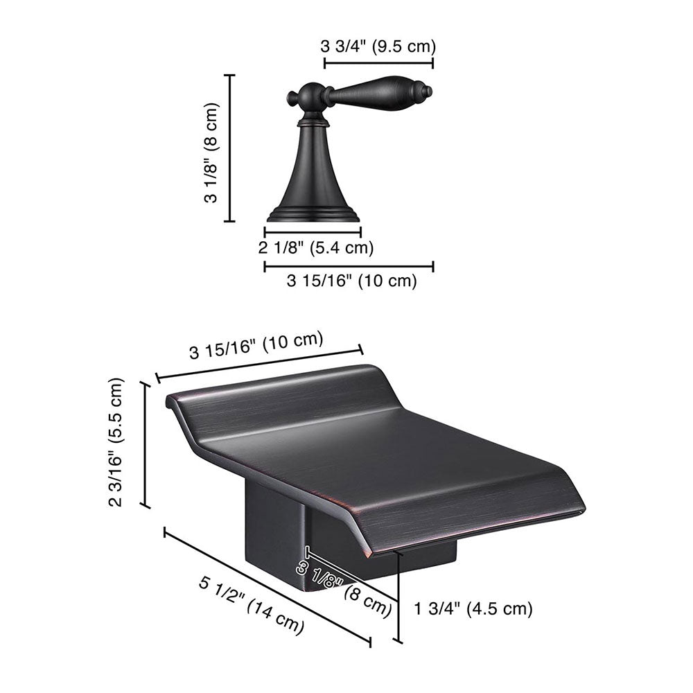 Yescom 2-handle Widespread Bathtub Faucet Finish Color Opt