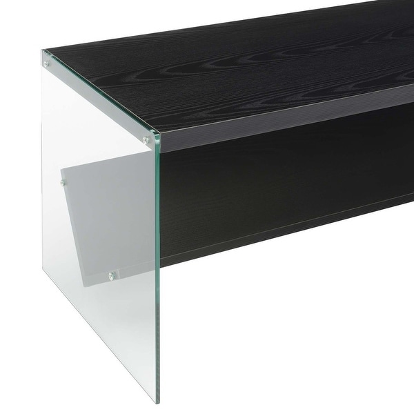 SoHo Coffee Table with Shelf， Black