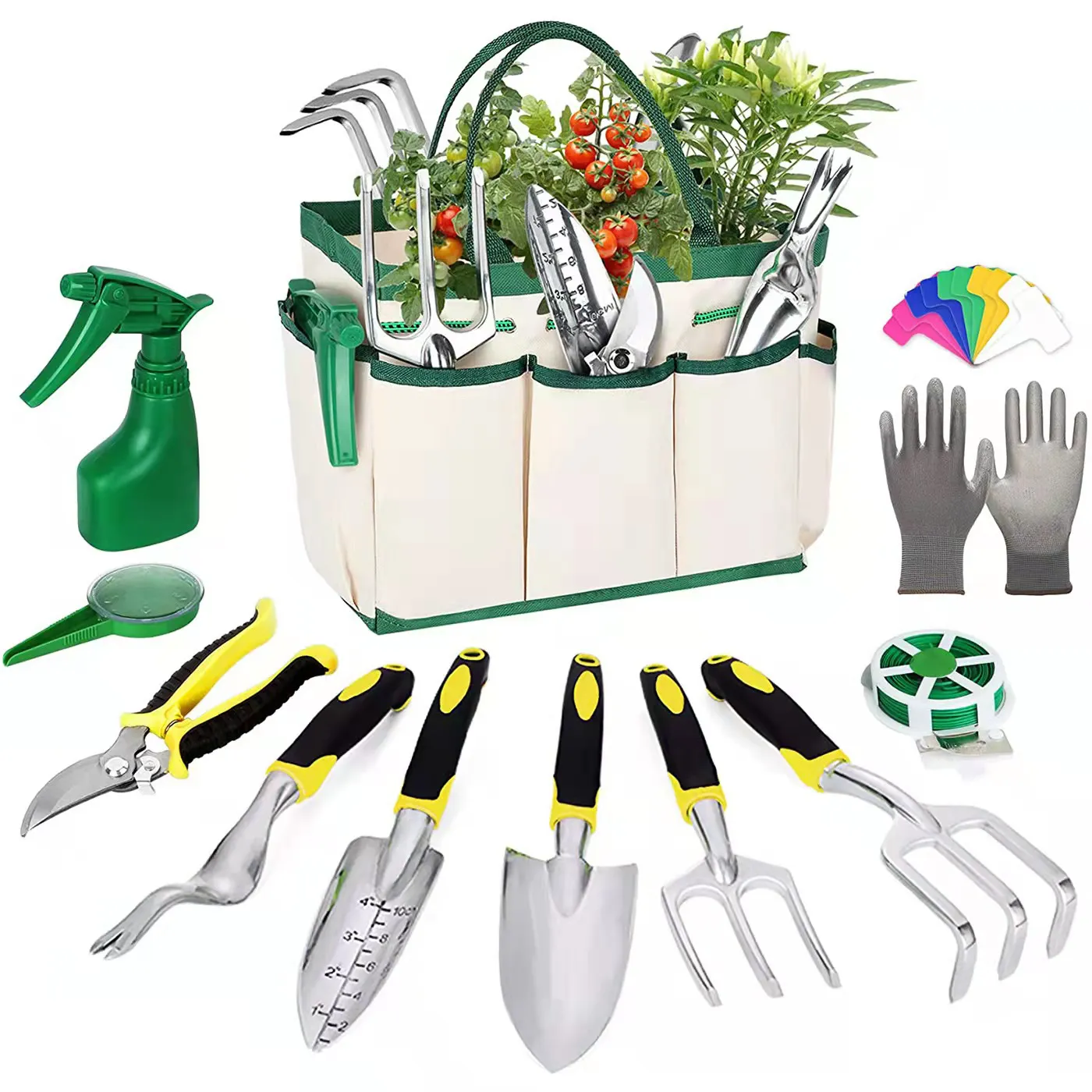 Garden Steel PP Hand Accessories Cutting Gift Set Kit Bag Bonsai Gardening Tools