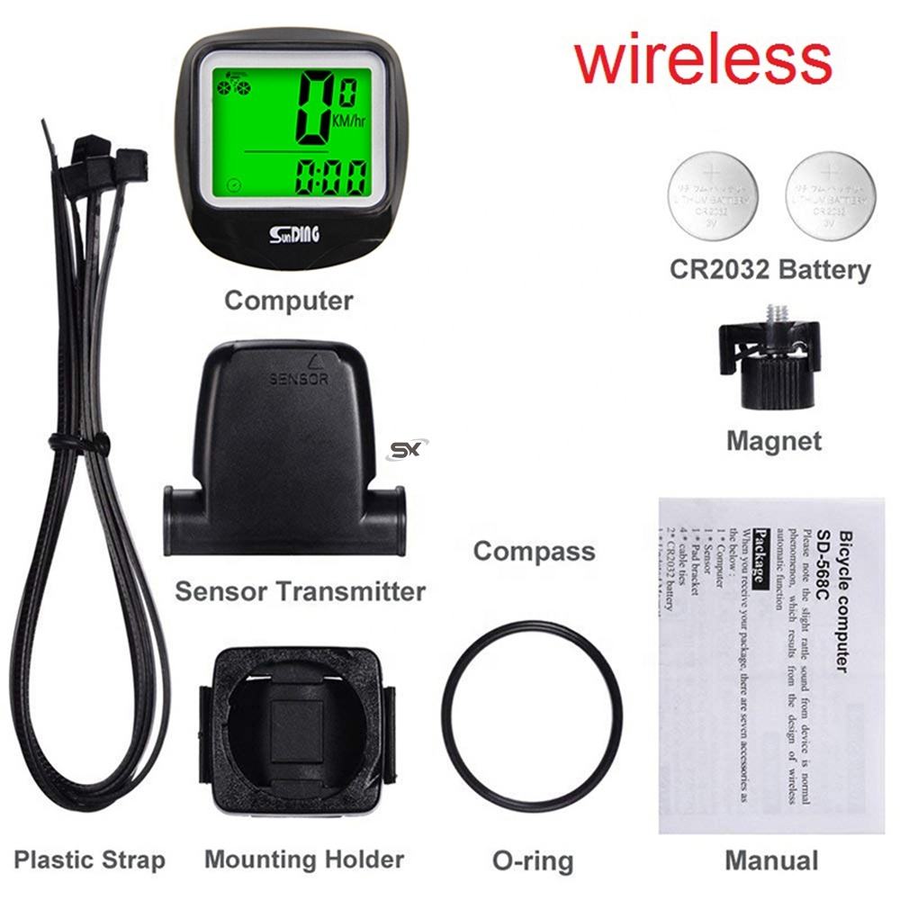 Bicycle Speedometer Bike Cycle Computer Wireless Cycling Computer Bicycle Speed Bike Power Meter Cyclocomputer