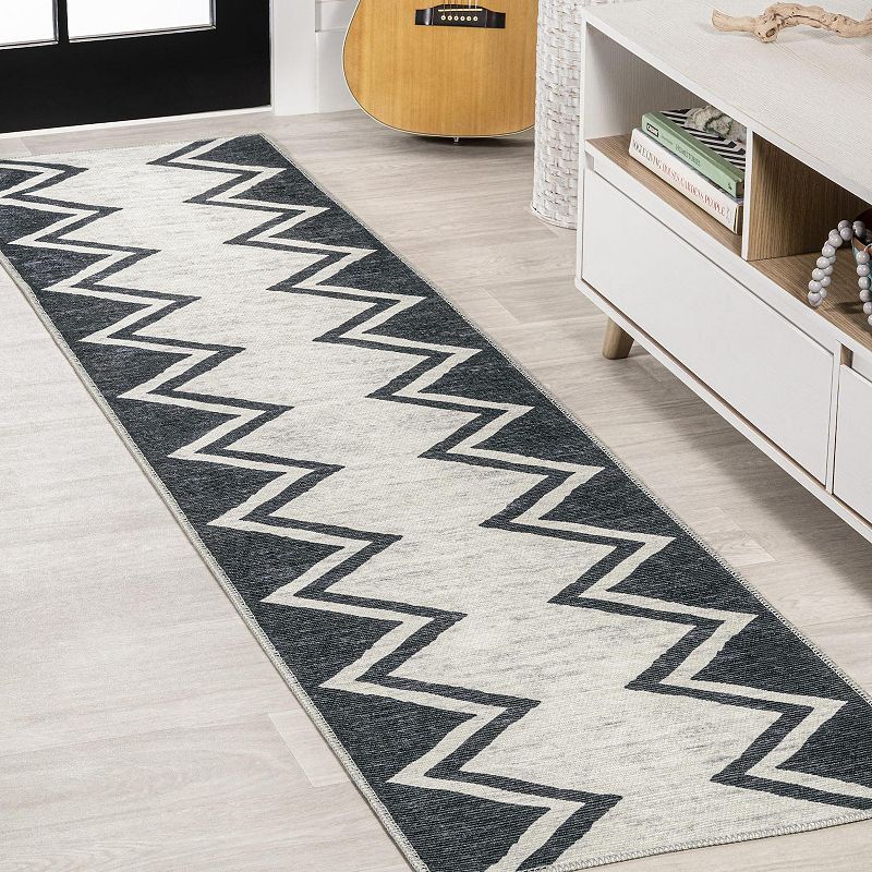 Siksak Chevron Border Rug