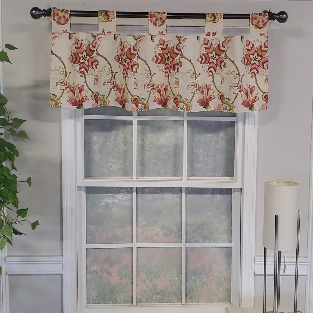 Tab Valance 45 quot X 15 quot Rose By Rlf Home