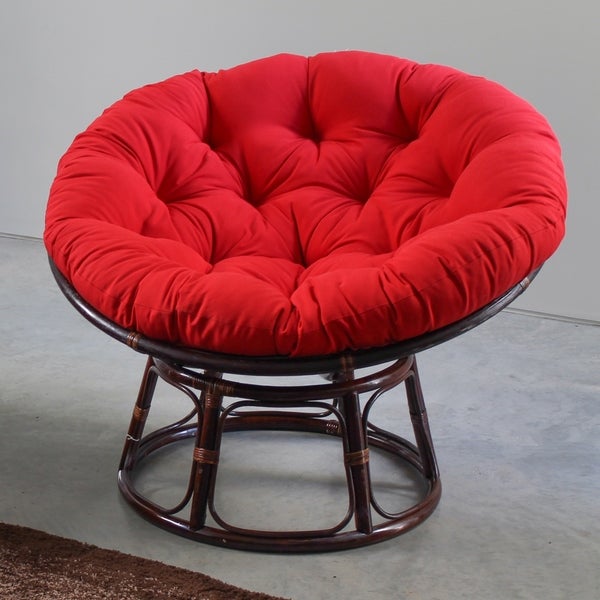 44-inch Solid Twill Papasan Cushion (Cushion Only)