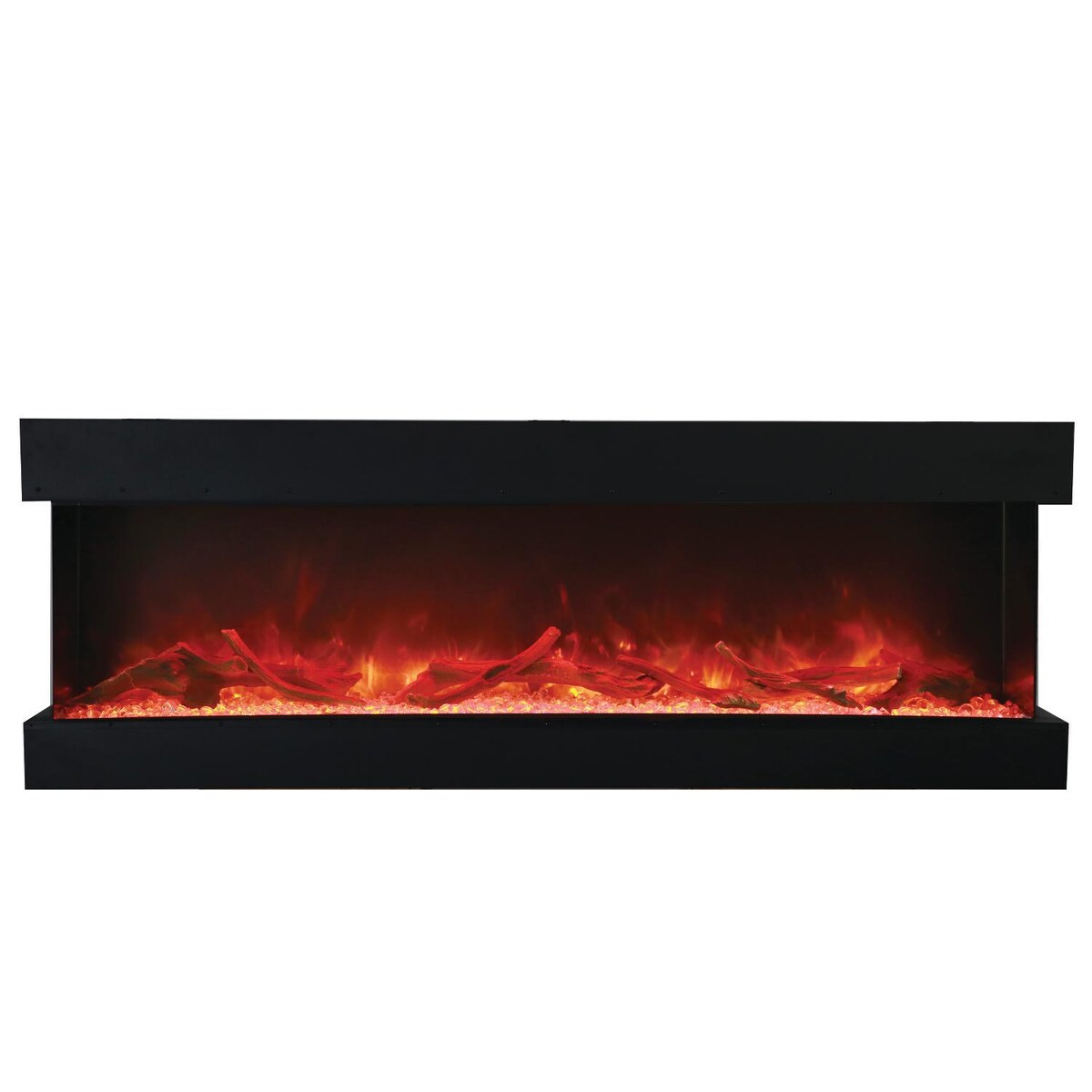 Amantii Tru View 72-Inch Smart Built-In Three Sided Electric Fireplace