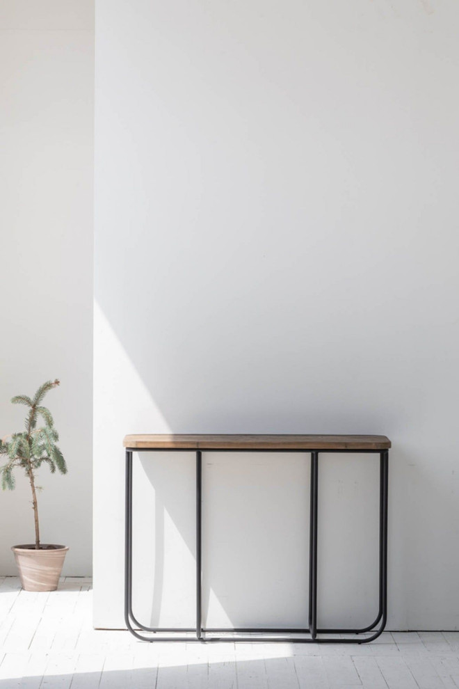 Preston Console  Brown   Industrial   Console Tables   by LH Imports  Houzz