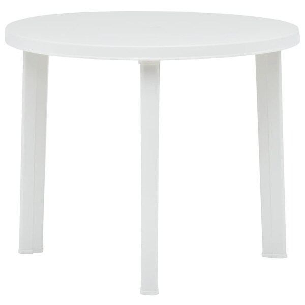 vidaXL Patio Table White 35