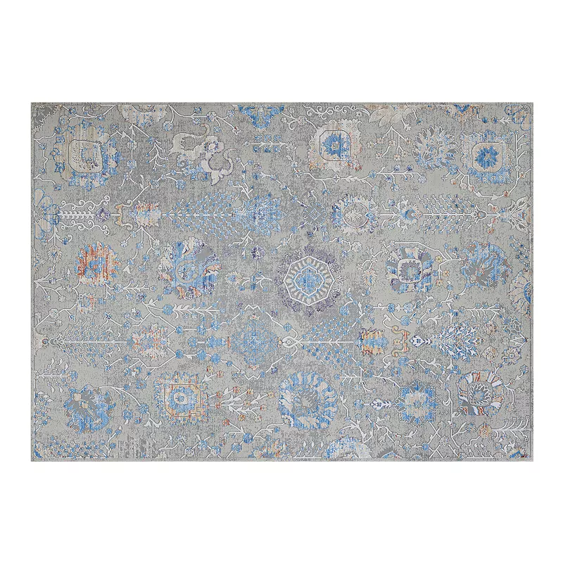 Couristan Vibrata Mandala Multi-Pewter Area Rug