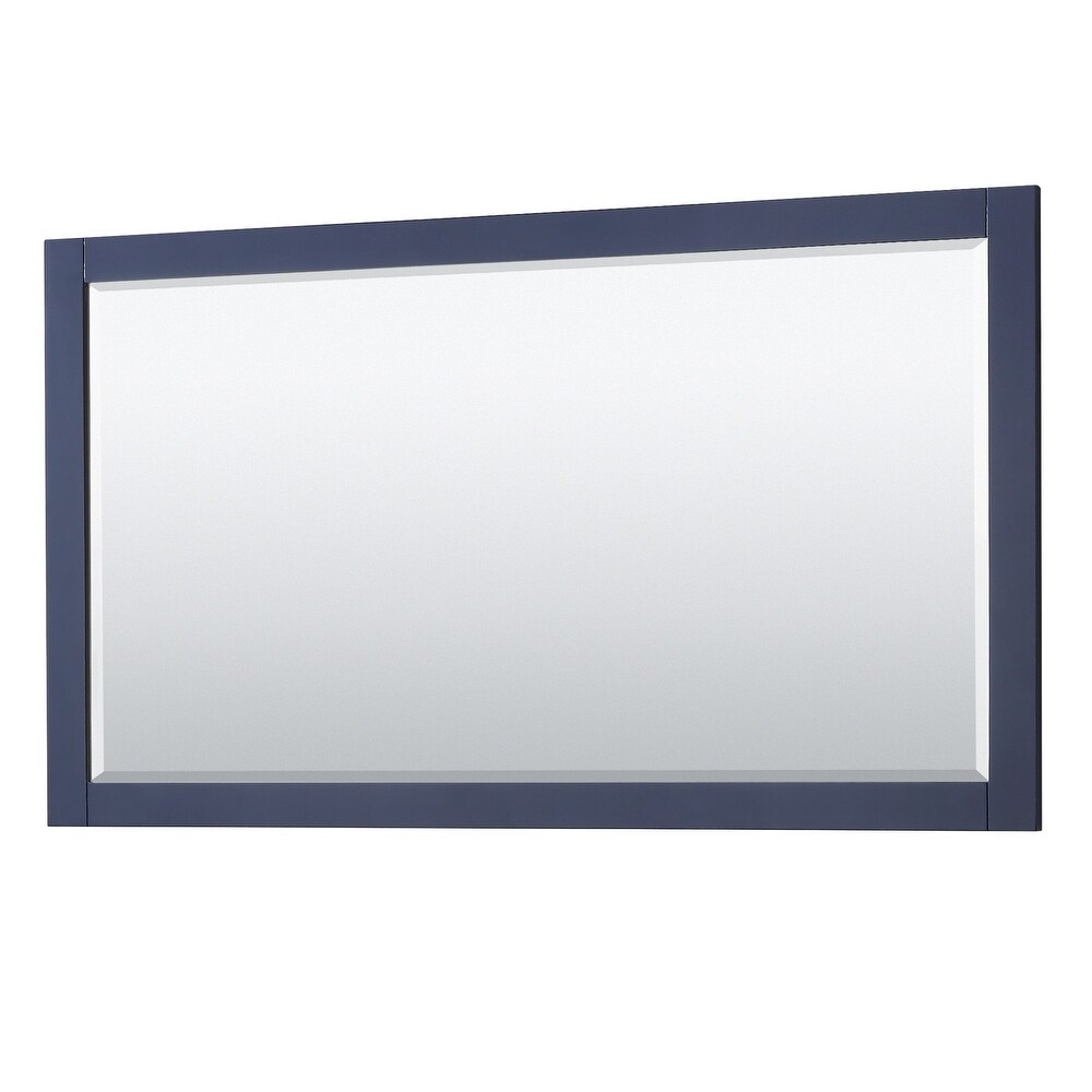 Avery 60 inch Double Vanity  No Top  No Sinks  58 inch Mirror