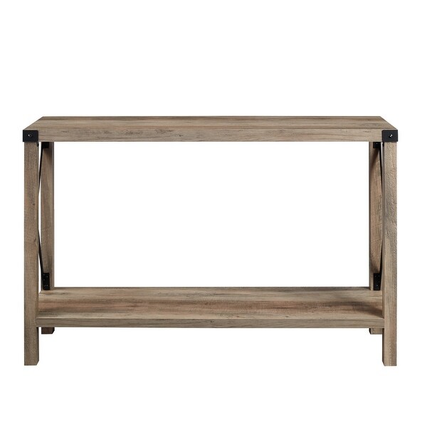 Middlebrook Kujawa 46-inch Wide X-frame Farmhouse Entry Table