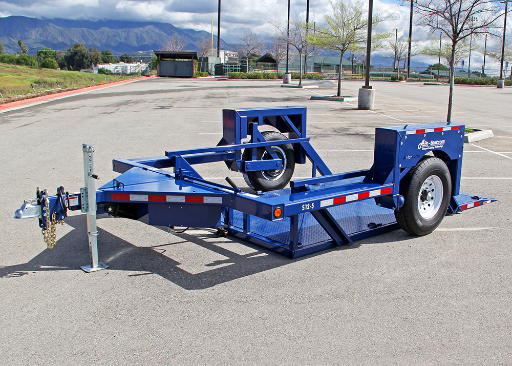 Air-tow 12and#8242; Drop Deck Flatbed Trailer 75 Deck Width ; 5，500# Capacity ;