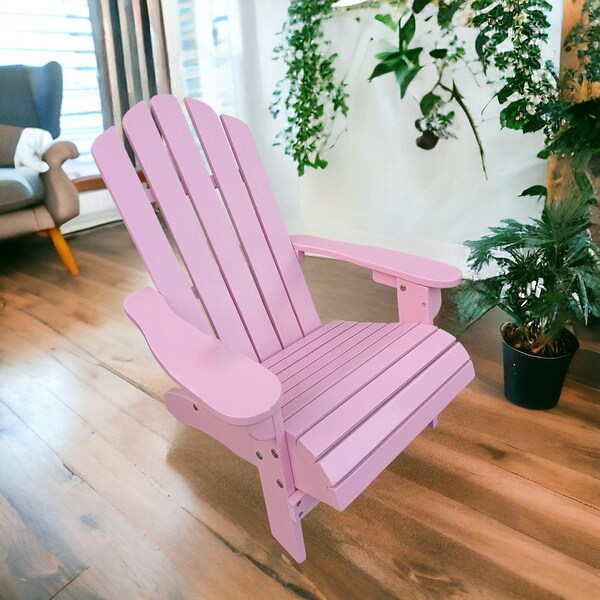 KISRAIS Wooden Children Adirondack Chair for Outdoor/Indoor Use