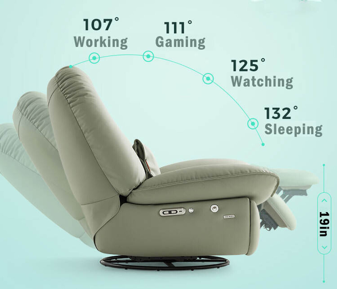 Big Promotion Only $49.99 Voice Control Smart Armchair Smart Electric Sofa Chair