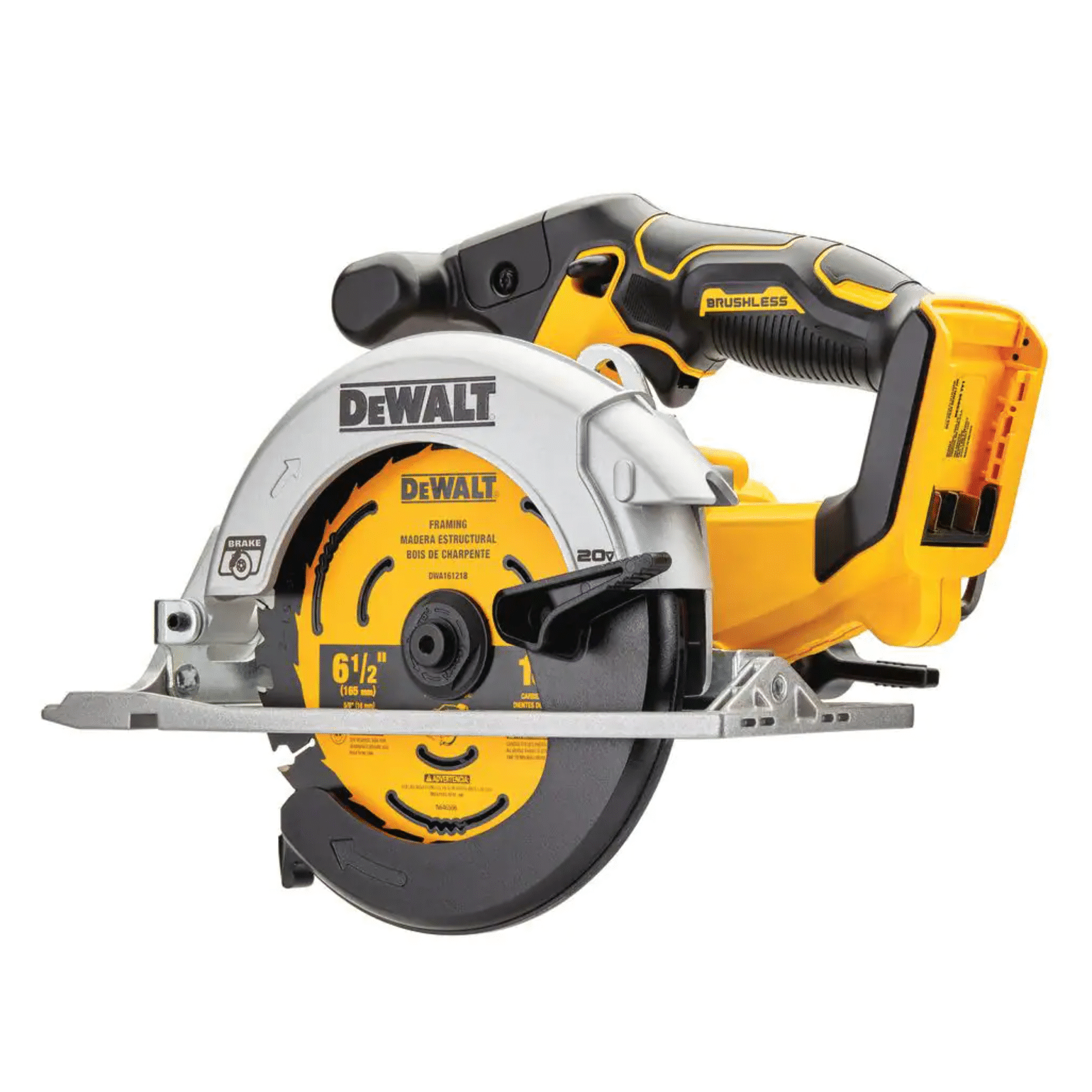 Dewalt 20-Volt Max Cordless Brushless 6-1/2 in. Circular Saw， Tool-Only (DCS565B)