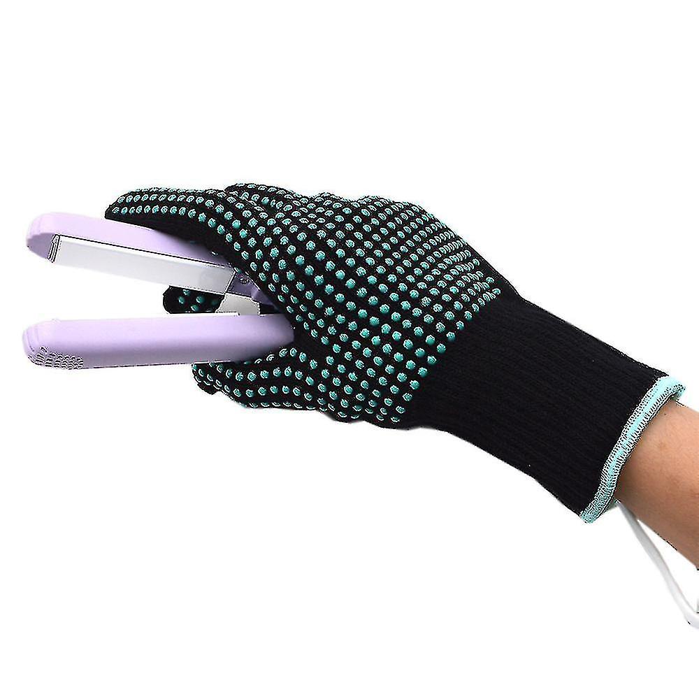 1pair Heat Resistant Gloves With Silicone Bumps， Heat Proof Gloveblack