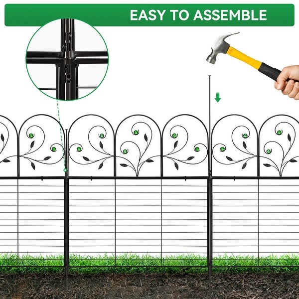 8 Pack Decorative Garden Fence Outdoor 26.2