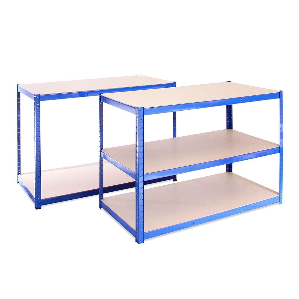 5 Tier Boltless Shelving Unit (set of 2) Plus Workbench